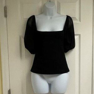 Intimately Free People Black Off-Shoulder Blouse